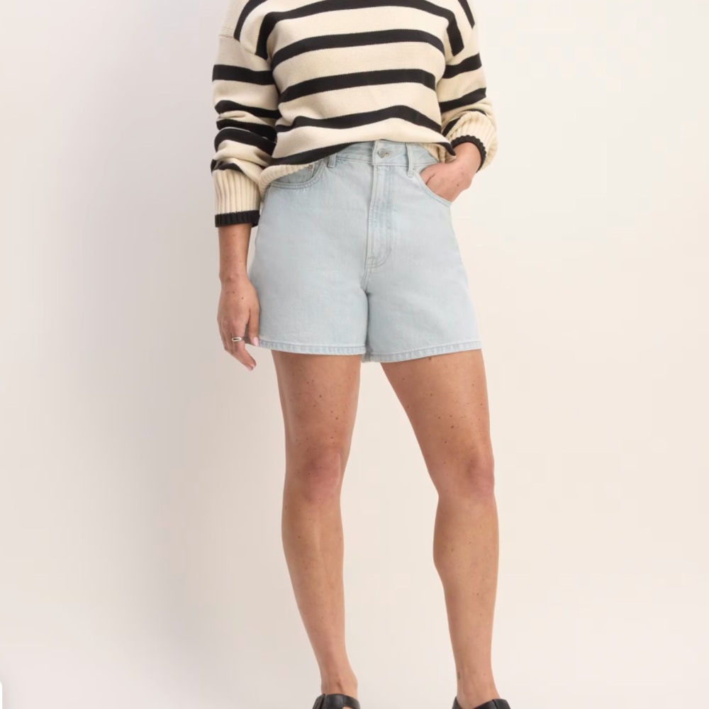 Everlane A-line denim short size 30